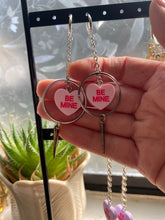 Load image into Gallery viewer, Be mine hoops &amp; dagger earrings