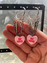 Load image into Gallery viewer, Be mine chain earrings