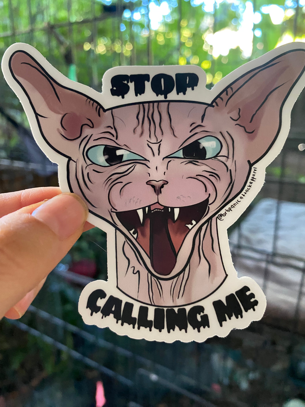 Stop Cat Calling Vinyl Sticker