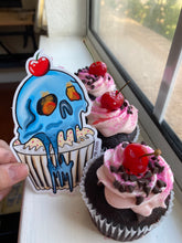 Load image into Gallery viewer, Skull Cupcake Sticker