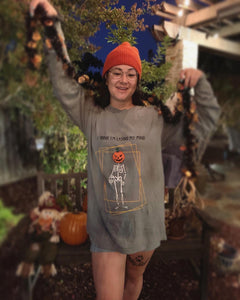 I Think I'm Losing My Mind - Pumpkin Skeleton Halloween Shirt