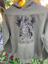 Load image into Gallery viewer, &quot;Look At Me!&quot; Medusa Sweatshirt in Olive Green