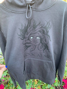 "Look At Me!" Medusa Sweatshirt in Black