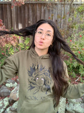 Load image into Gallery viewer, &quot;Look At Me!&quot; Medusa Sweatshirt in Olive Green