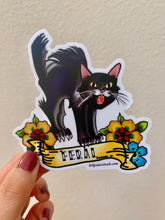Load image into Gallery viewer, Feral Cat Vinyl Sticker