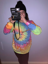 Load image into Gallery viewer, (in store only) Brb, Panic Attack Rainbow Tie-Dye Long Sleeve