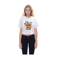 Load image into Gallery viewer, Stop and Smell the Fungi Unisex Cropped T-Shirts