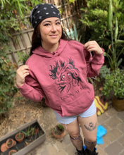 Load image into Gallery viewer, &quot;Look At Me!&quot; Medusa Sweatshirt in Light Red